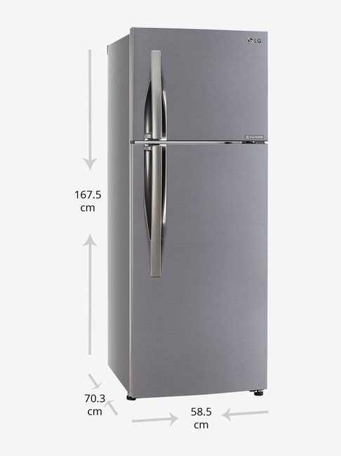 Buy LG 308 L Inverter 3 Star (2019) Frost Free Double Door Refrigerator (Shiny Steel, GL