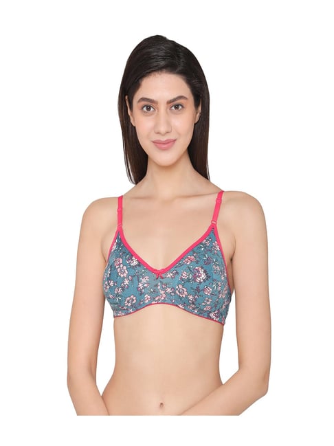 Buy Clovia Green Non-Wired Non-Padded Full Coverage Bra for Women Online @ Tata  CLiQ