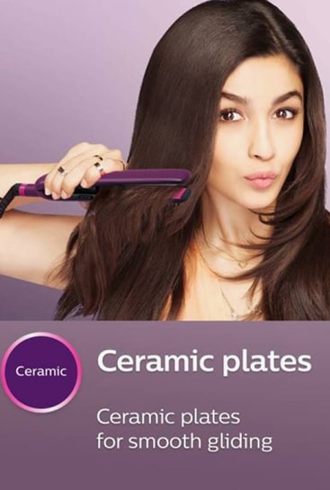 Buy Philips BHS386/00 Ceramic Hair Straightener (Purple) Online At Best  Price @ Tata CLiQ