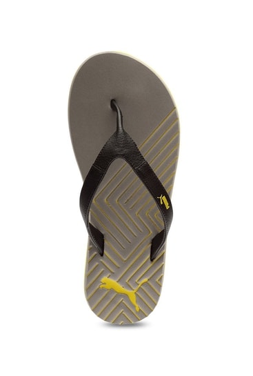 puma webster grey flip flops