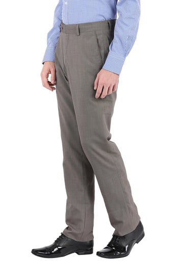 John Players Mens Slim Fit Formal Trousers JFMWTRS180040007Charcoal  Gray40W x L  Amazonin Fashion
