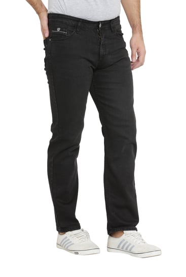 Buy John Players Black Regular Fit 