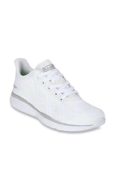 red tape white running shoes