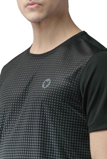 Buy 2GO Black Printed Round Neck T 