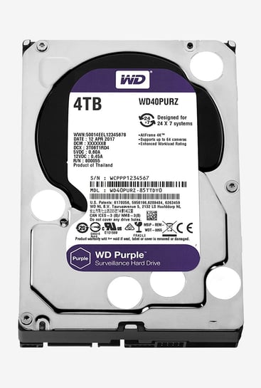 Buy WD WD40PURZ 4 TB Surveillance Hard Drive (Purple) Online At