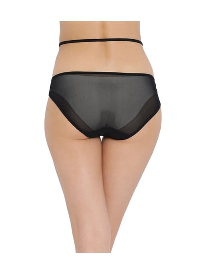 Buy Clovia Black Lace Bikini Panty for Women Online @ Tata CLiQ