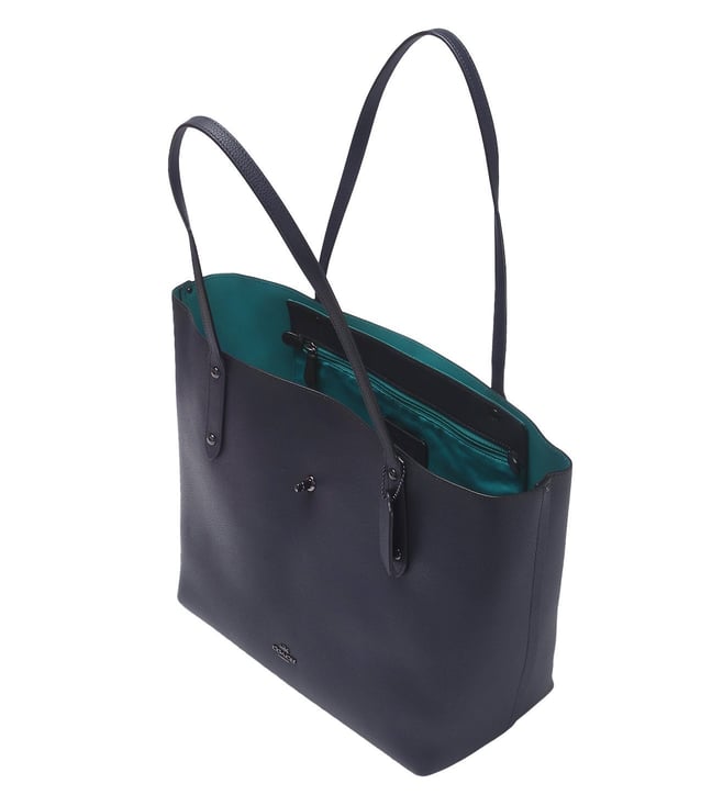 teal coach bag