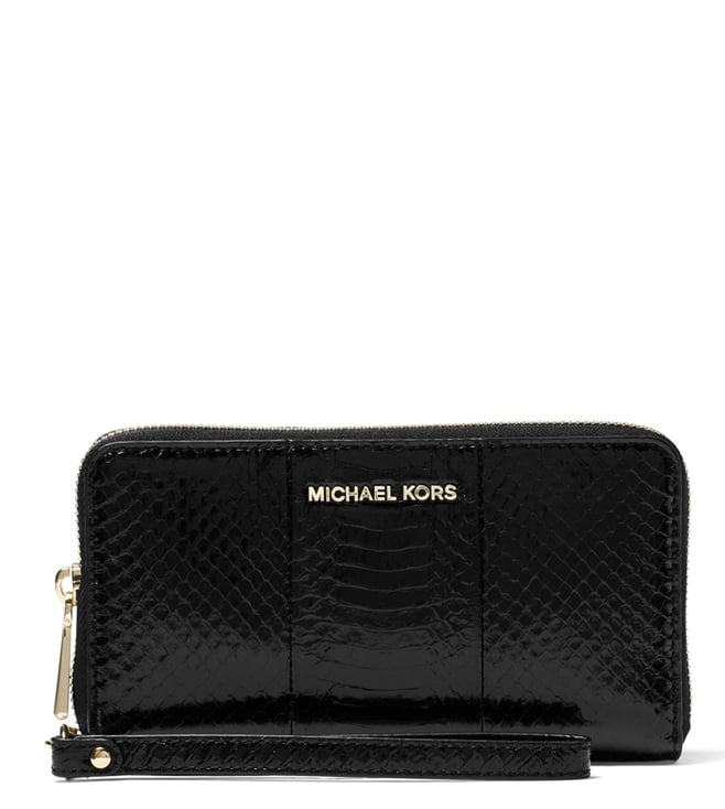 michael kors black mk wallet