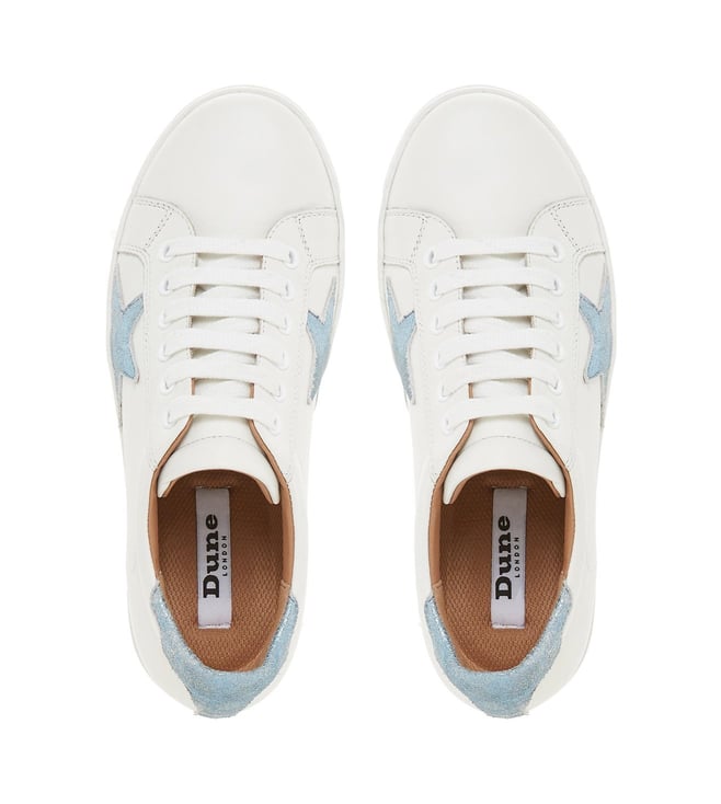 dune edris lace up star trainers