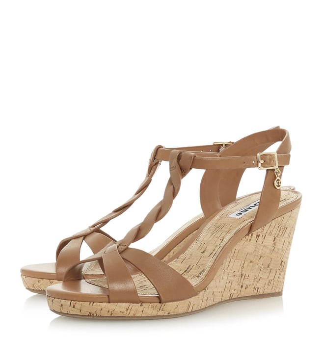 dune koala tan wedges