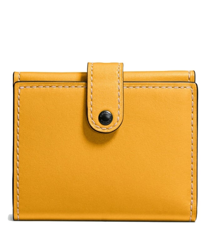 coach yellow wallet