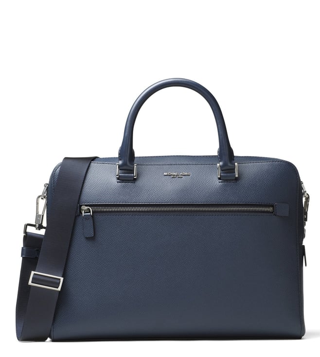 michael kors leather briefcase