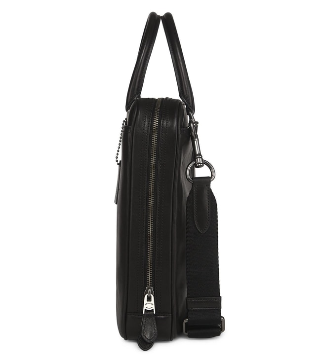 Buy Coach Metropolitan Slim Brief Qb-Black Sport Laptop Bag for Men Online @ Tata CLiQ Luxury