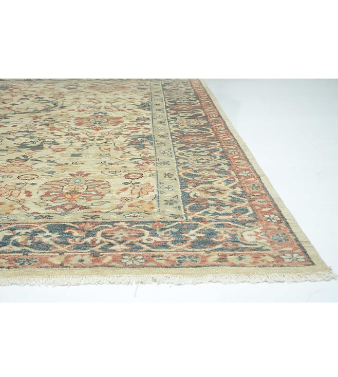 Obeetee Beige Blue 244 X 305 Cm Rectangle Rug For Home