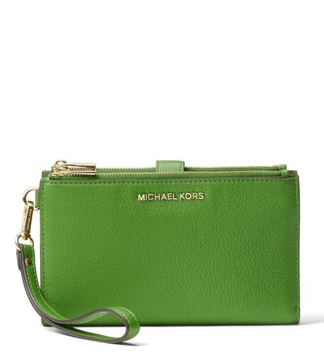 Michael kors best sale green wristlet