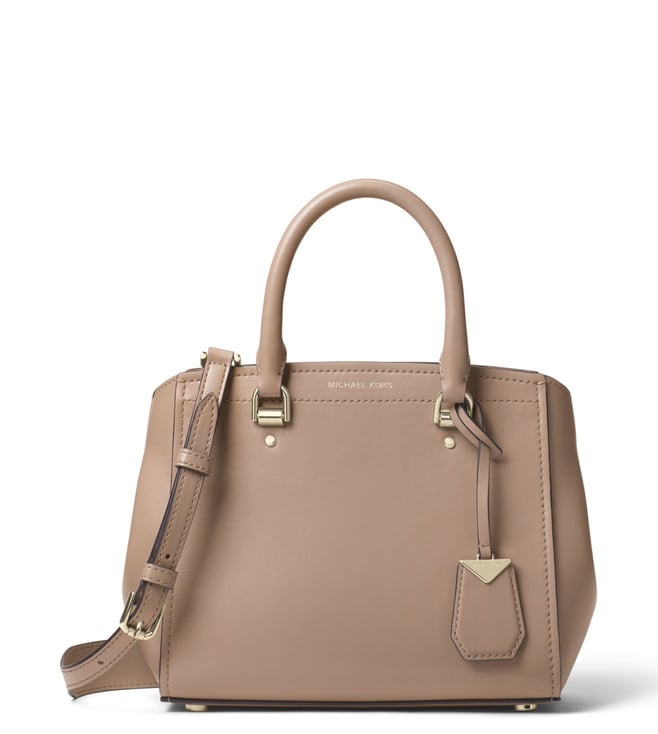 Buy MICHAEL Michael Kors Truffle Benning Medium Satchel for Women Online @  Tata CLiQ Luxury