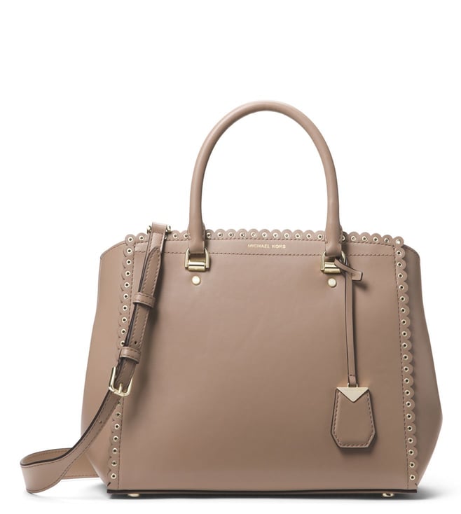 Benning large scalloped leather satchel best sale