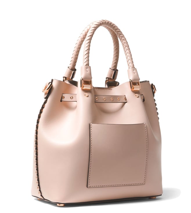 Buy MICHAEL Michael Kors Soft Pink Blakely Leather Bucket Bag for Women Online Tata CLiQ Luxury