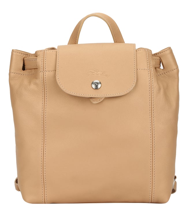 Buy Longchamp Essential Le Pliage Cuir Golden Beige Medium ... Buy Longchamp Essential Le Pliage Cuir Golden Beige Medium ...