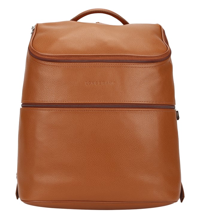 longchamp orange backpack