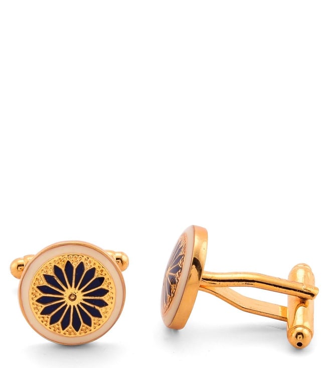Buy AZGA Black & Ivory Kutch Gold Cufflinks for Men Online @ Tata