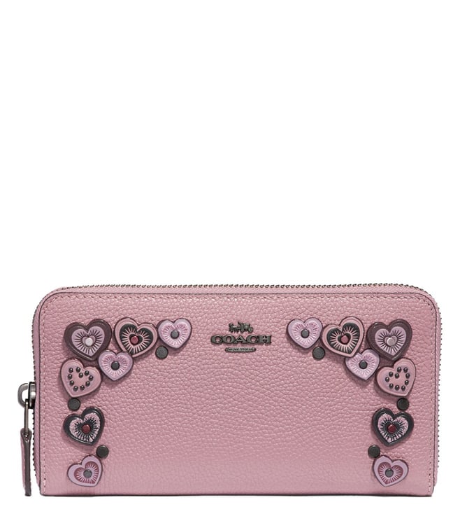 coach dusty rose wallet