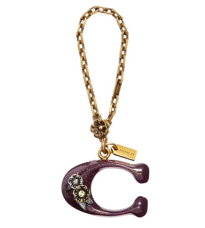 Coach Motif Chain Bag Charm