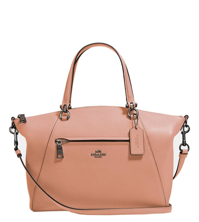 coach prairie pebble leather satchel bag