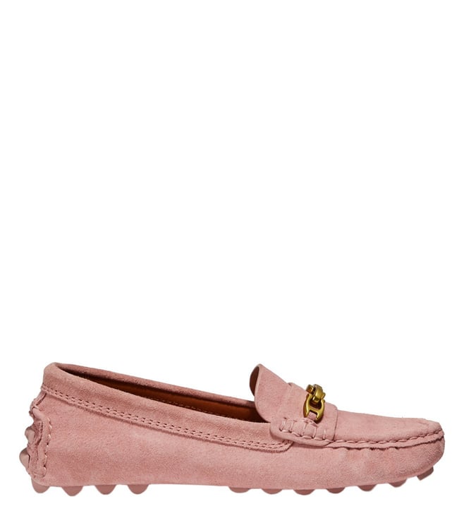 Buy Coach Peony Crosby Signature Chain Suede Driver Loafers for Women  Online @ Tata CLiQ Luxury