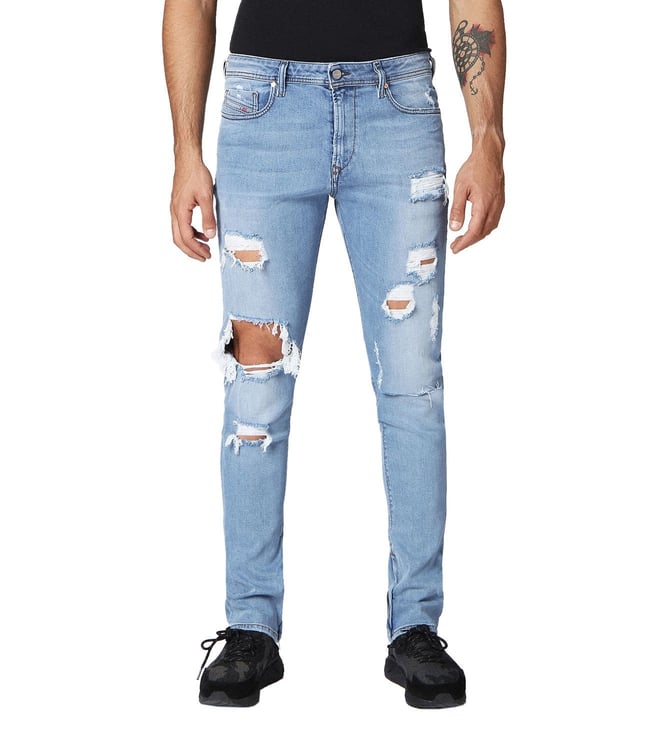 diesel ripped jeans mens