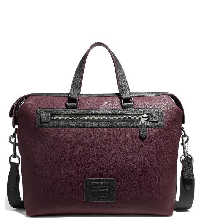 Buy Coach Oxblood Academy Holdall Laptop Bag for Men Online @ Tata CLiQ ...
