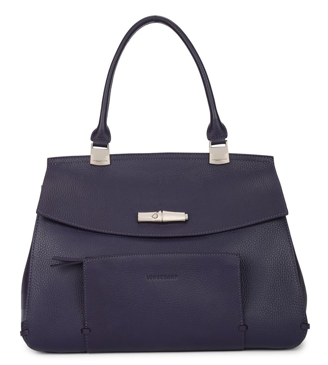 Buy Longchamp Amethyst Longchamp Madeleine Large Satchel for Women Online Tata CLiQ Luxury