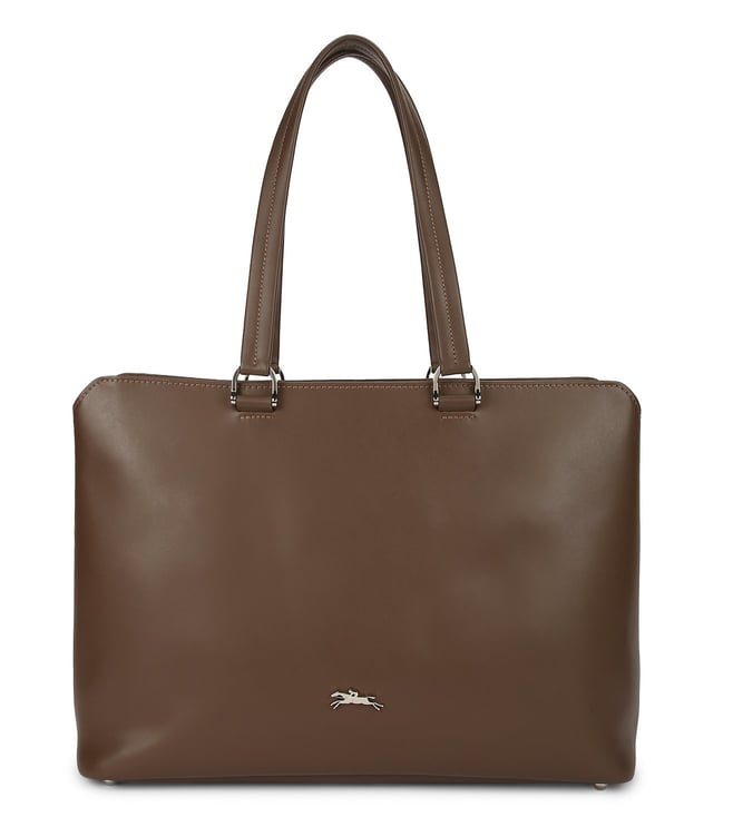 Buy Longchamp Taupe Honore 404 Medium Tote for Women Online Tata CLiQ Luxury