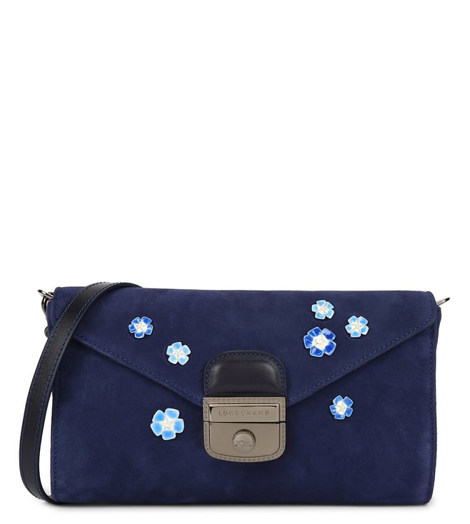 Buy Longchamp Navy Le Pliage Heritage Luxe Small Clutch for Women Online @  Tata CLiQ Luxury