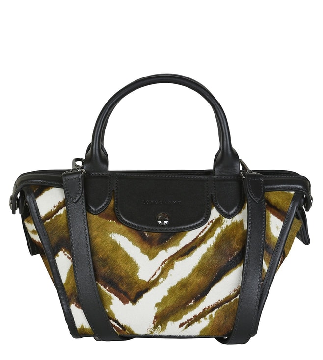 Buy Longchamp Greige Le Pliage Cuir Medium Cross Body Bag for Women Online  @ Tata CLiQ Luxury