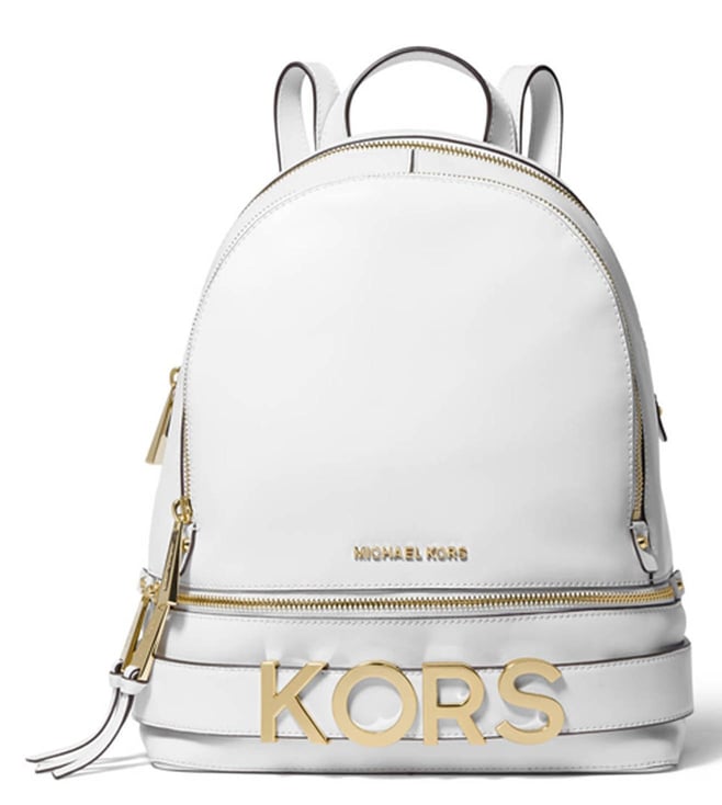 white backpack michael kors