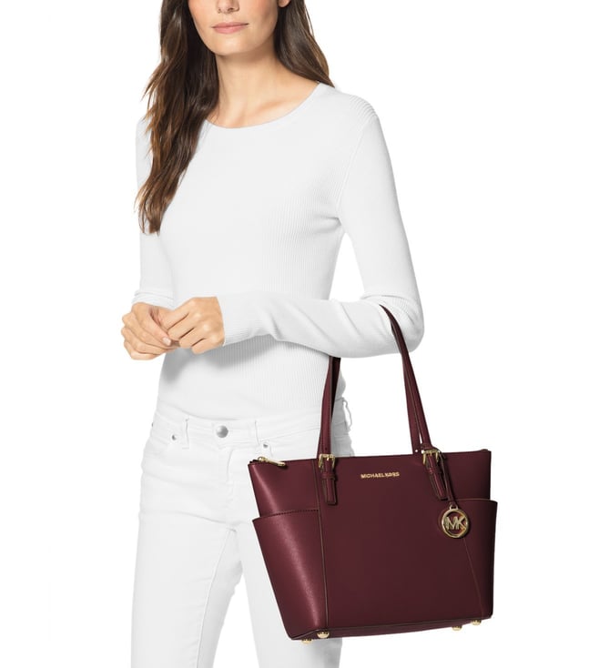 michael kors jet set oxblood