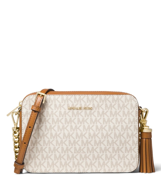 Buy MICHAEL Michael Kors Vanilla Medium Cross Body Bag for Women Online @  Tata CLiQ Luxury