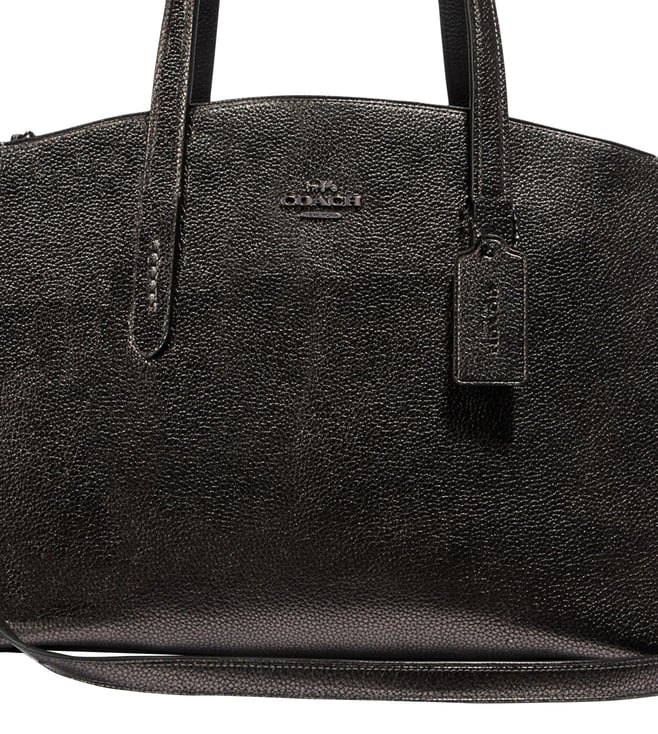 coach charlie carryall gunmetal