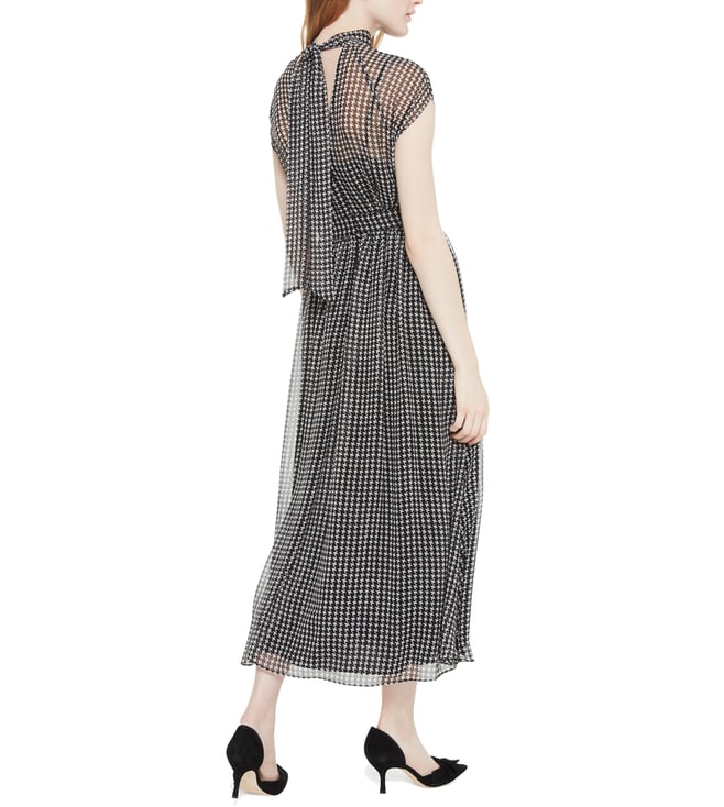 kate spade houndstooth chiffon dress
