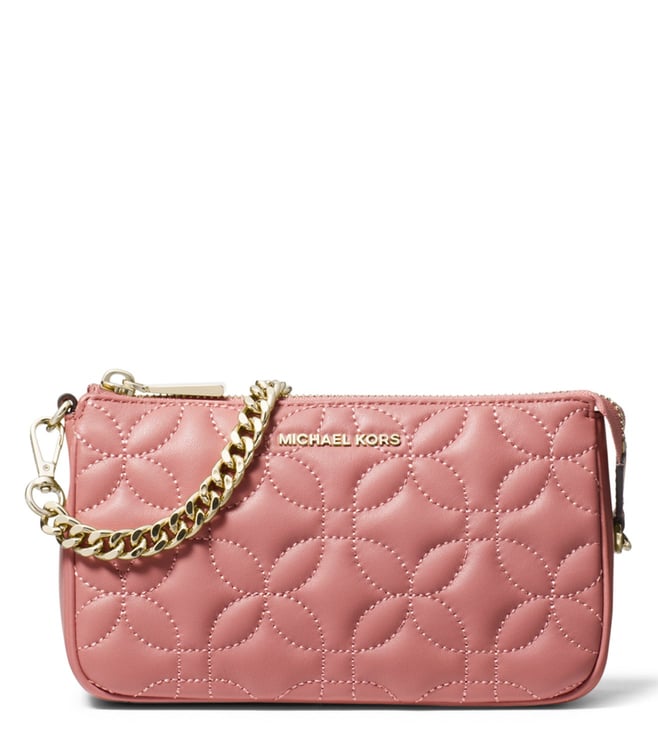 Buy MICHAEL Michael Kors Rose Zipper Clutch for Women Online @ Tata ...