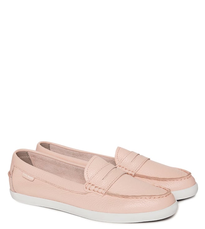 baby pink loafers