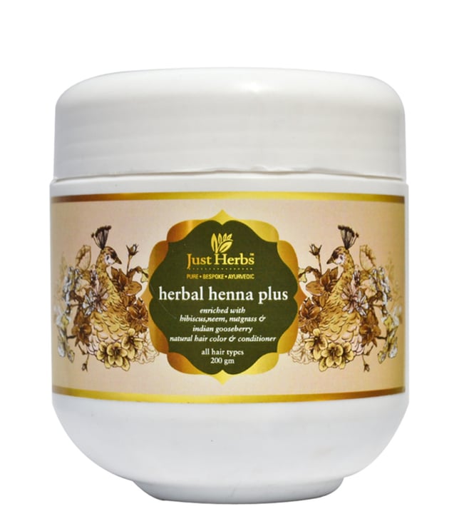 Buy Just Herbs Herbal Henna Plus Organic Natural Hair Colour