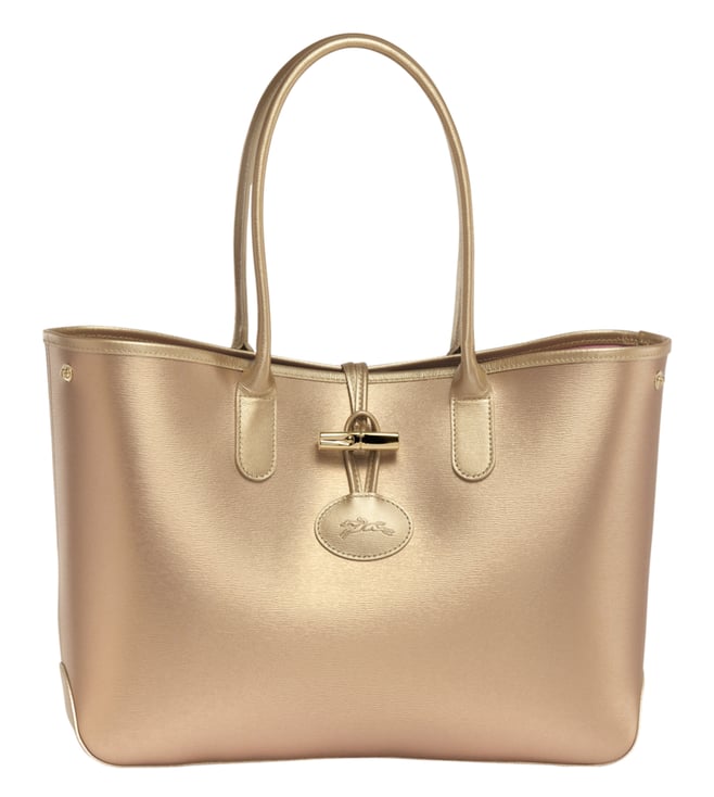 longchamp gold tote