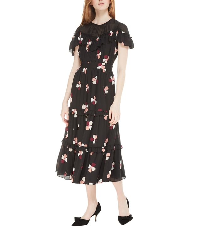Buy Kate Spade Black Dusk Buds Midi Dress for Women Online @ Tata CLiQ  Luxury