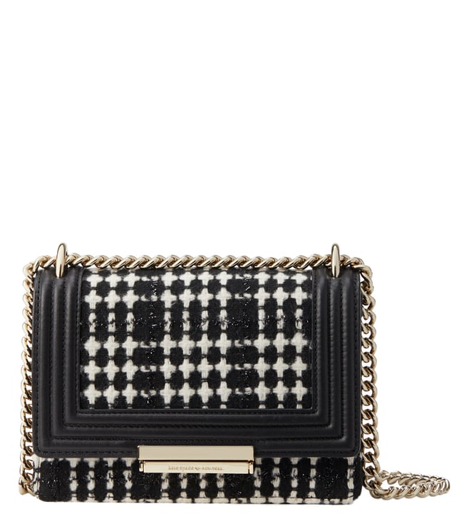 Carlyle Houndstooth Medium Shoulder Bag