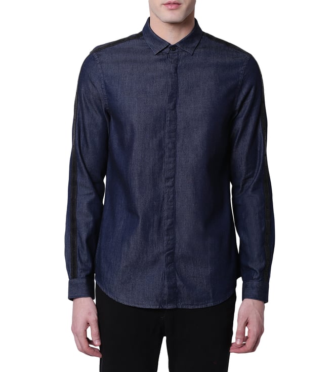 armani exchange denim shirt