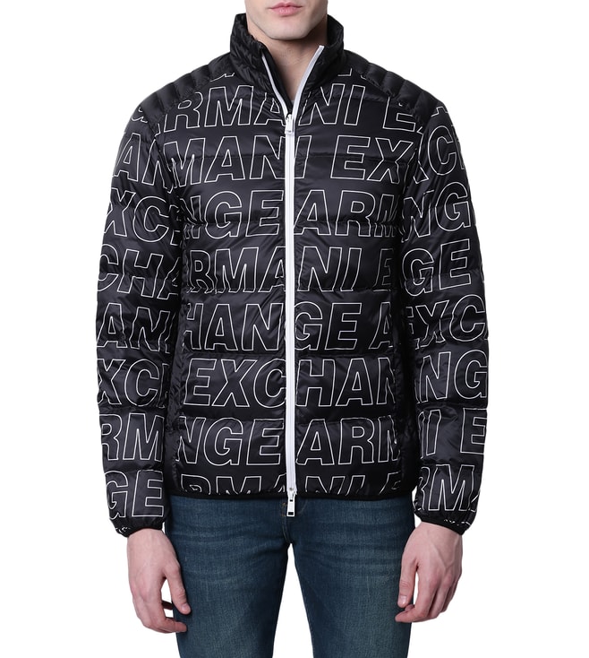 Buy Armani Exchange Allover Logo Down-Fill Puffer Jacket for Men Online @  Tata CLiQ Luxury