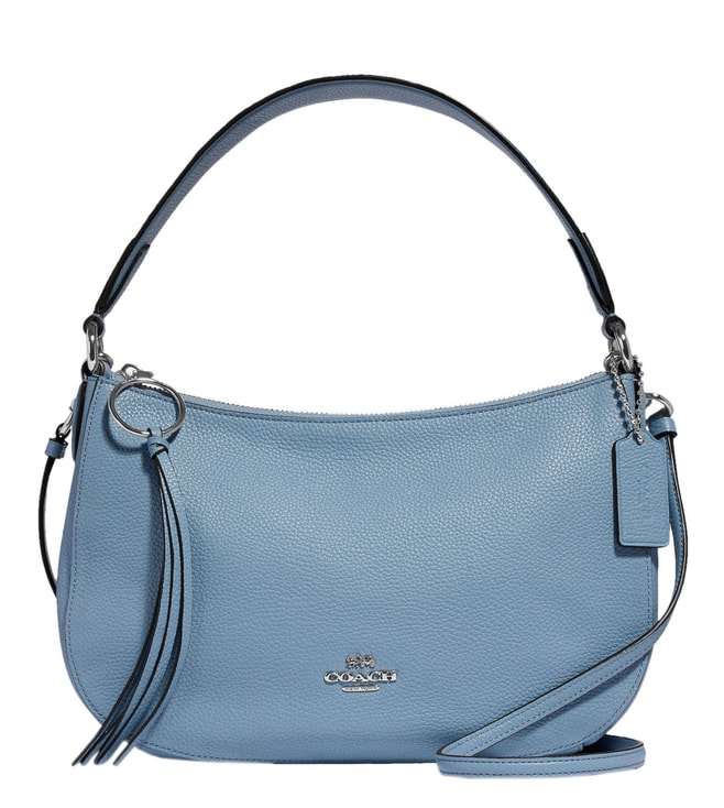 Buy Coach Silver & Slate Sutton Medium Cross Body Bag for Women Online @ Tata CLiQ Luxury
