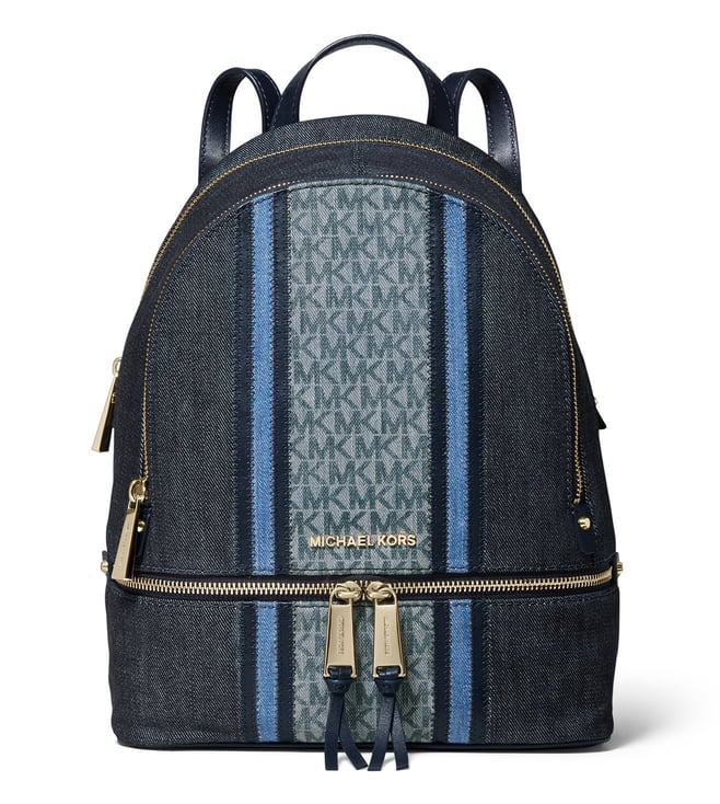 michael kors denim backpack